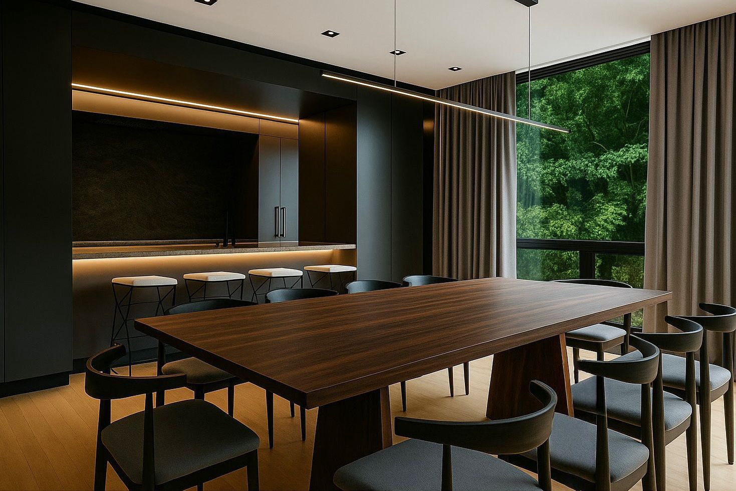 Open-plan living space - work7